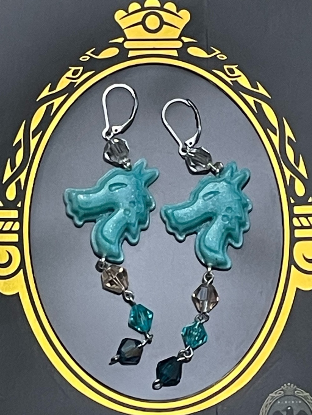 Twisted Wonderland Inspired Groovy Candy Earrings Malleus Draconia